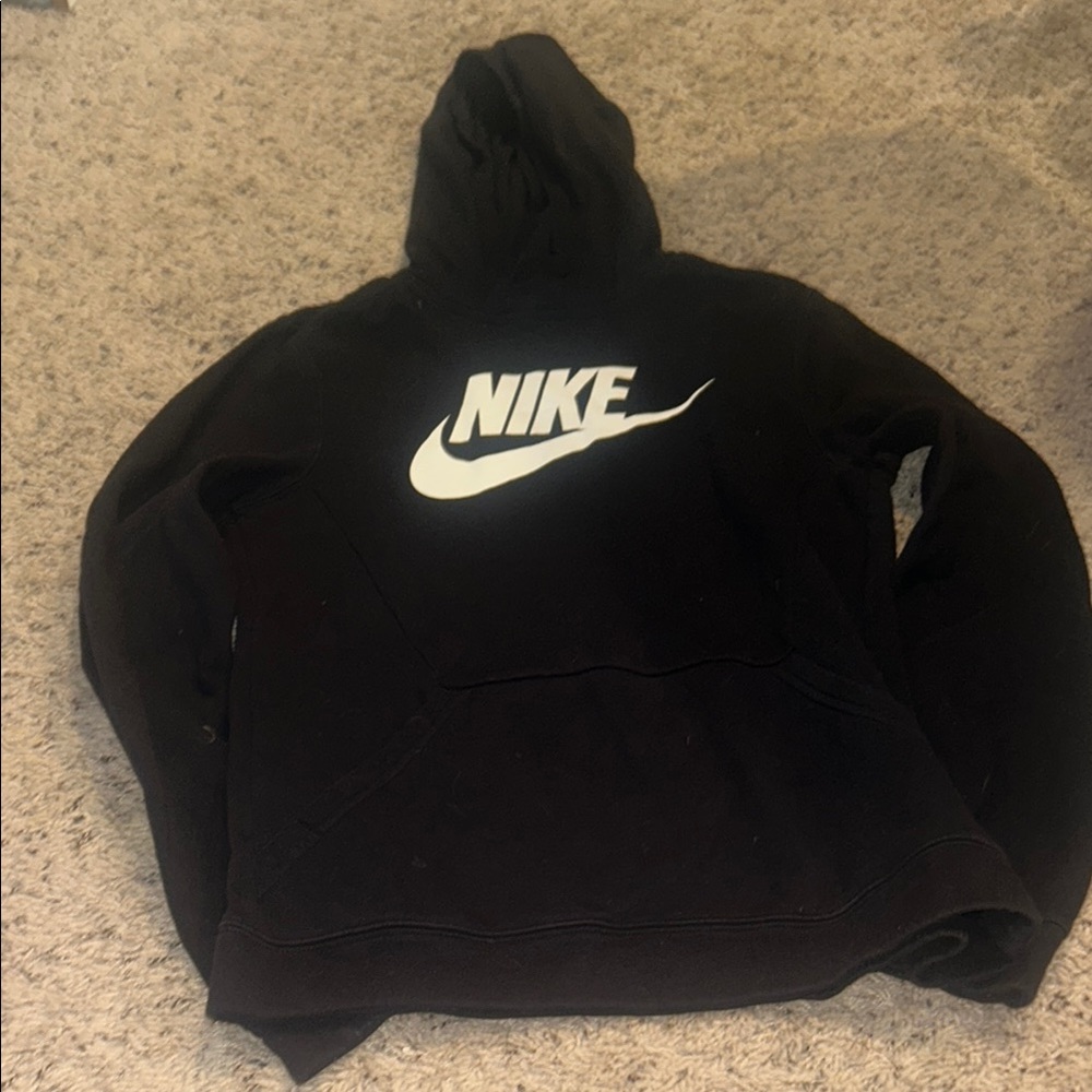 Nike Men's Black Hoodie Youth XL